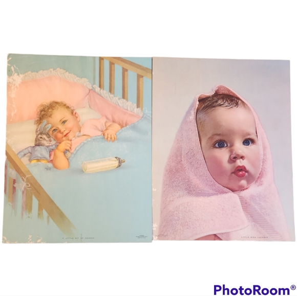 Charlolette Becker Other - Charlotte Becker Vintage Beautiful Baby Prints 7x9